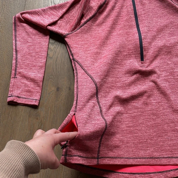 Champion Coral And Gray Thumb Hole Activewear Jacket Sz M - Picture 4 of 11